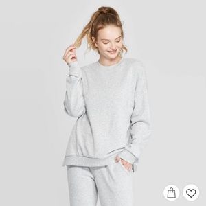 Target™ Lightweight Cozy Lounge Grey Crewneck
